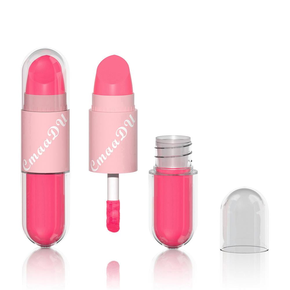 AYFFDIYI 2in1 Double Head Matte Liquid Lipsticks Lip Gloss Liner