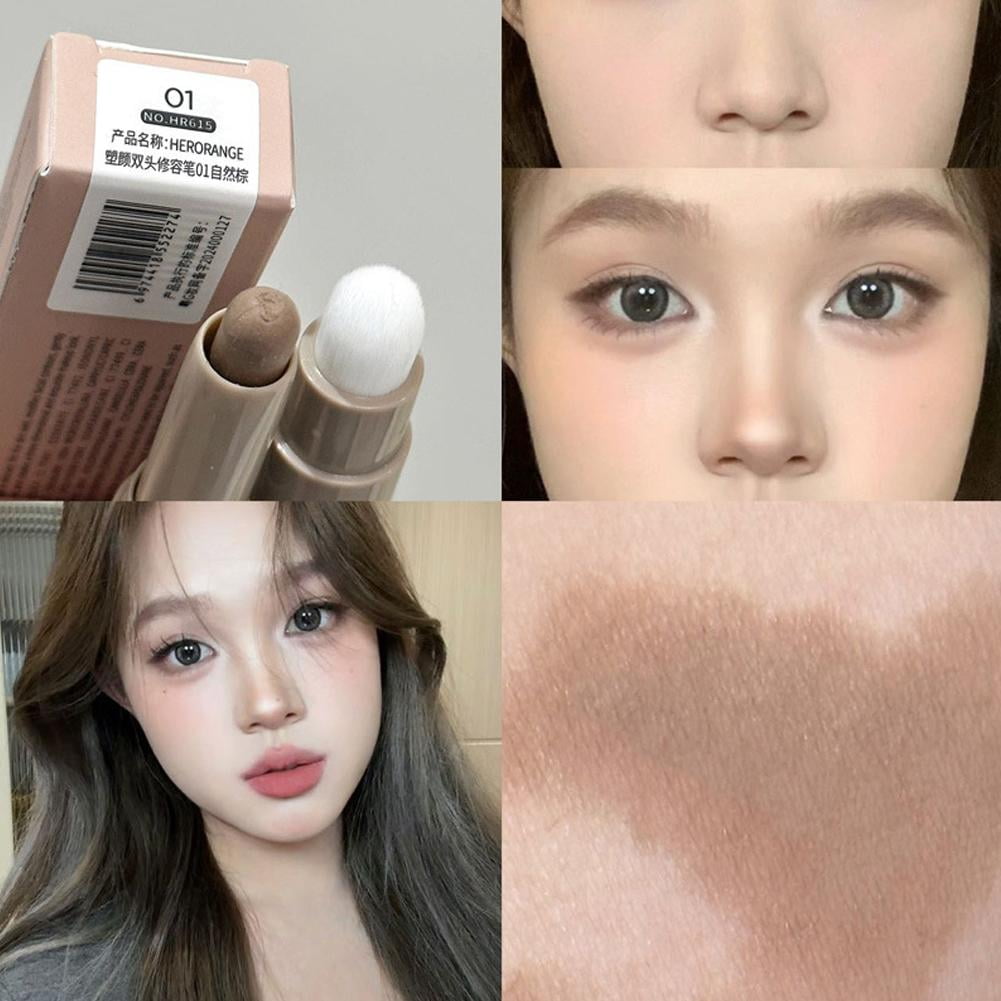 AYFFDIYI Nose Shadow Bronzers Contouring Makeup Pen Natural Grey Brown 3d