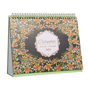 Summercome 2025 Desk Calendar - Jan. 2025 鈥?Dec. 2025, Standing Flip Calendar 2025, 12 Months Desktop Calendar 10" x 8", Thick Paper & Strong Binding, Stand Up Calendar with Memo Pages 锛?Blank Blocks,