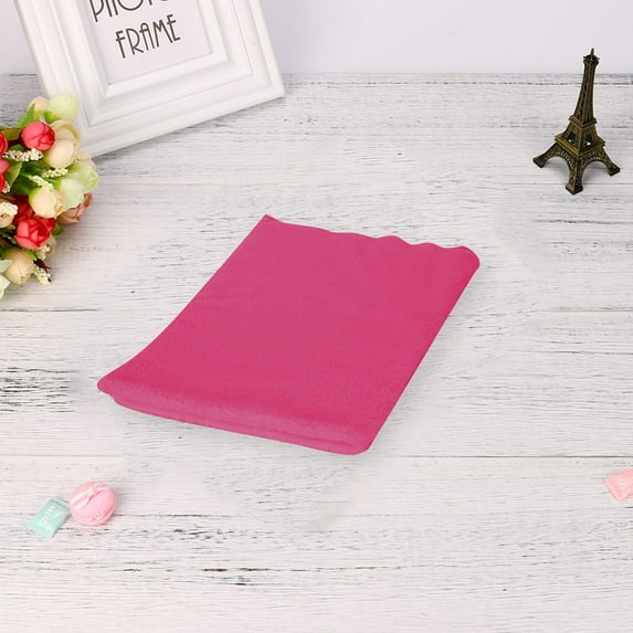 Summercome All-Season Flannel Fleece Blanket, Small Blanket for Girls & Boys, Ultra Soft Flannel Blanket, All-Season Plush Thin Kids Toddler Blanket for Crib, Pram Strollers (Hot Pink, 19.6脳27.5in)