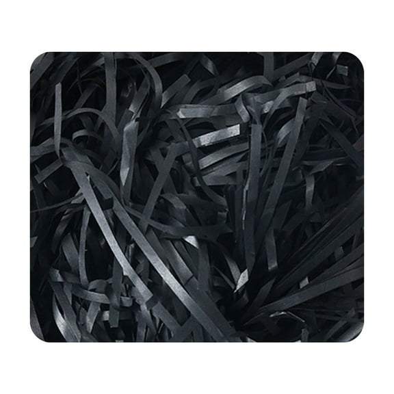 Summercome Basket Grass, Crinkle Cut Tissue Paper for Gift Box Wrapping Packing Filling, Recyclable DIY Craft Basket Shred Confetti Raffia Paper Filler Party Decoration, Black, 80g 2.82oz