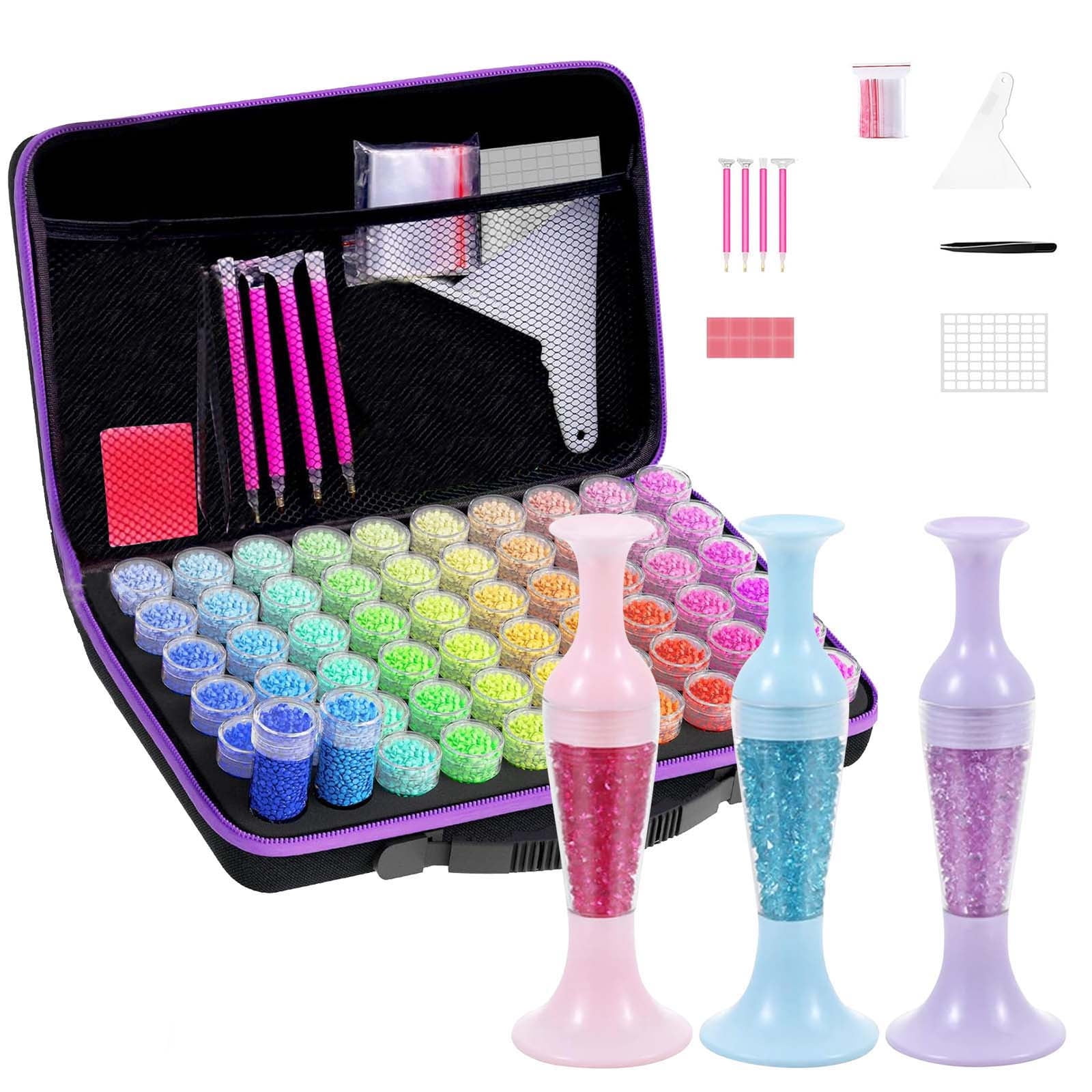 Summercome Diamond Art Painting Pen, Diamond Art Painting Kits, Diamond Art Accessories Pens, Diamond Dotting Tool for Nail Art Crafts Making (60Pcs Pen Set)