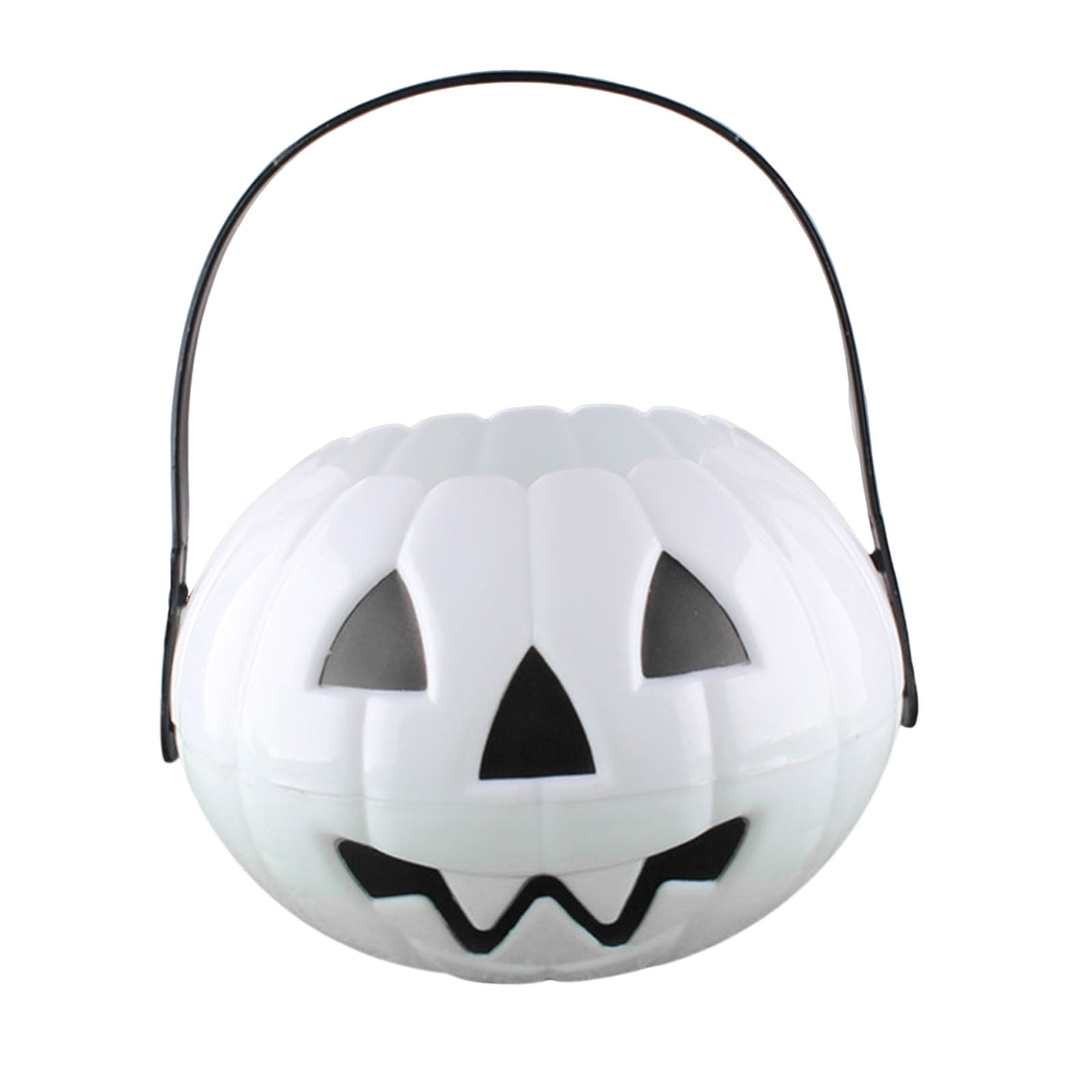 Jenaai Halloween Plastic Buckets - 80 Pack Trick Or Treat Pails With Handles (5.71x4.53x4.53 Inch)