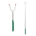 thumbnail image 1 of Summercome Marshmallow Roasting Sticks, 12-45 inch Extra Long Retractable Campfire Sticks with Insulated Handles, Extendable Smore & Hot Dog Skewers, Heavy Duty Metal Camping Accessory (Green), 1 of 9