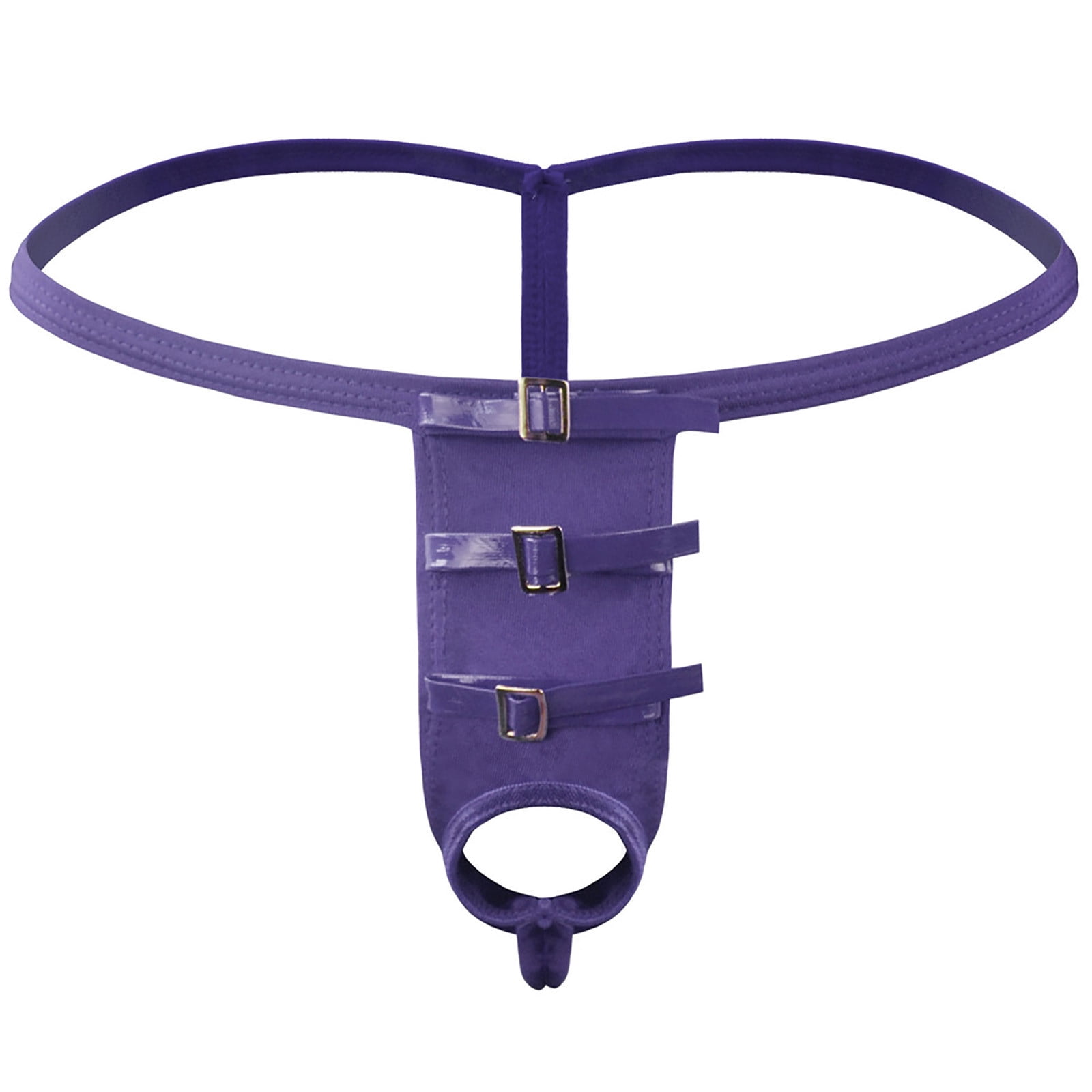 Summercome Men's Sexy Thong Pouch Underwear Seamless Chain Ring G ...
