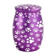thumbnail image 1 of Summercome Metal Medium Pet Urns for Dogs Ashes, Ceramics Pet Urn for Dog Cat Ashes (Paw Prints), 1 of 7