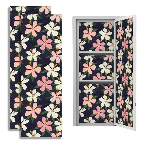 Summercome School Locker Magnetic Wallpaper, Reusable Locker Decorations for Boys Girls, 36''x12'' Trimmable DIY Locker Accessories, Easily Install & Remove, Perfect for Middle High School, Flower Bed