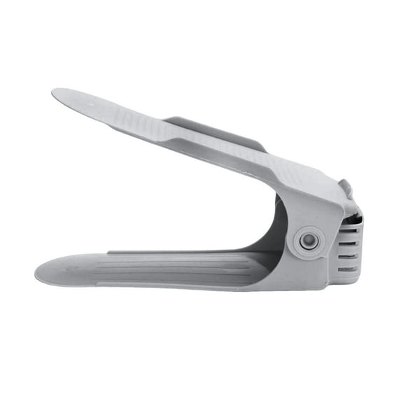 Summercome Shoe Slots Organizer, Adjustable Double Layer Shoe Stack Sandals Rack, 50% Space-Saving Storage Shoe Stacker Holder for Closet Organization, 1 Pack,