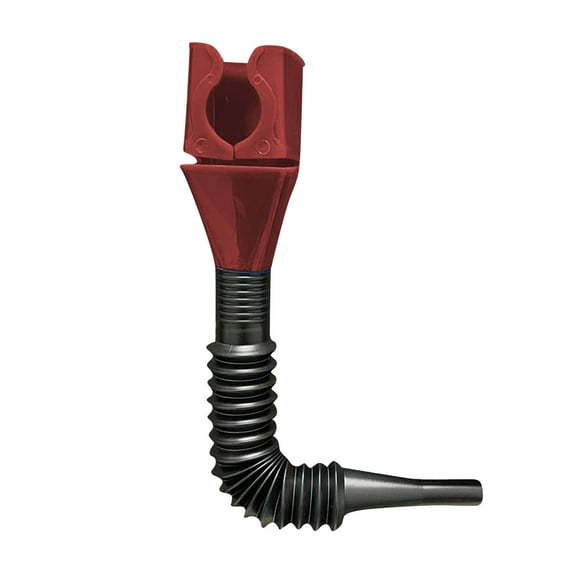 Summercome Universal Flexible Draining Oil Snap, Portable Adjustable Plastic Fuel Funnel for Cars, Multifunctional Hand-Free Funnel with Hose, Durable Material Spill-Free Funnel (Red)
