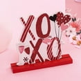 thumbnail image 1 of Summercome Valentine's Day Decor LOVE Table Signs, Glitter Letter Table Decorations for Valentine's Day Gifts Tabletop Wedding Anniversary Party Supplies, XOXO, 1 of 6