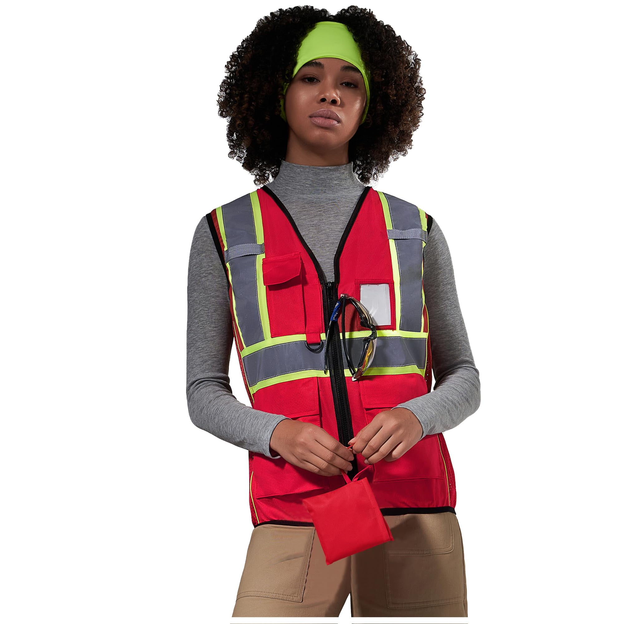 AYKRM 11 color Ladies High Vis Reflective Safety Vest for Women ...
