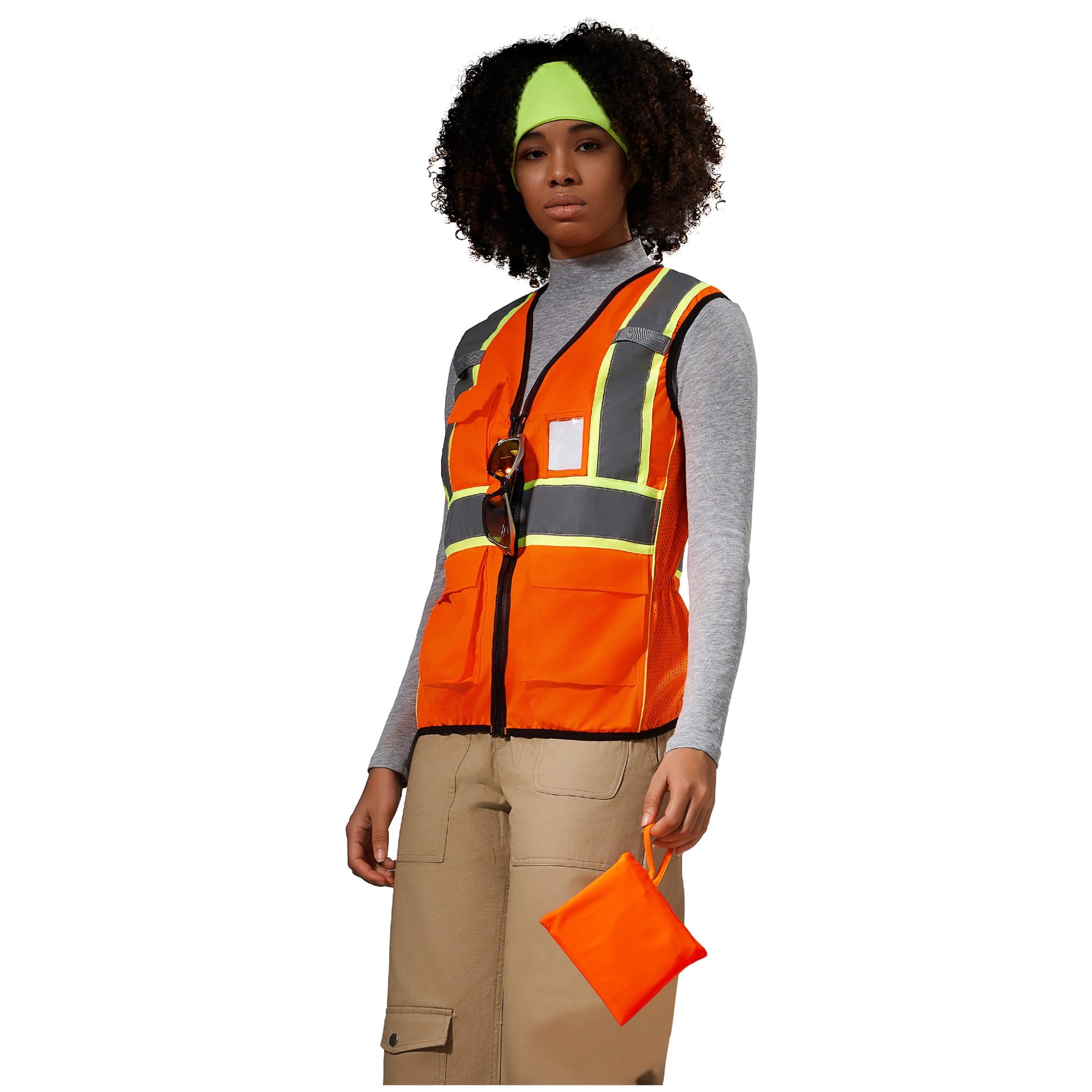 AYKRM 11 color Ladies High Vis Reflective Safety Vest for Women ...