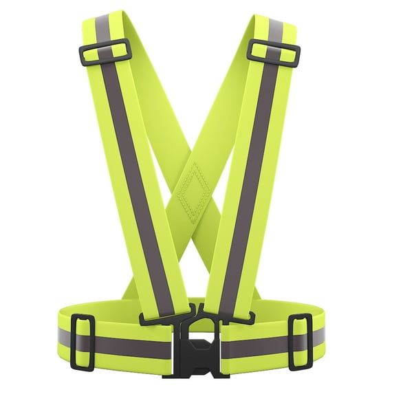 AYKRM 9 Color Reflective Vest with Hi Vis Bands, Fully Adjustable & Multi-Purpose: Running, Cycling, Motorcycle Safety, Dog Walking - High Visibility