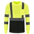 thumbnail image 1 of AYKRM Safety T Shirt Reflective High Visibility hi vis Long Sleeve T Shirt (XS-6XL), 1 of 5