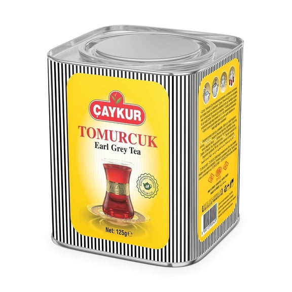 AYKUR Earl Grey Tea Tomurcuk, Tea Buds, Loose Leaf with Natural Bergamot Aroma, Flavor Enhancer Young leaves Black Tea 125gr / 4.4 oz