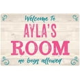thumbnail image 1 of AYLA'S Room Kids Bedroom Sign Gift 8x12 Metal Sign 108120089232, 1 of 1