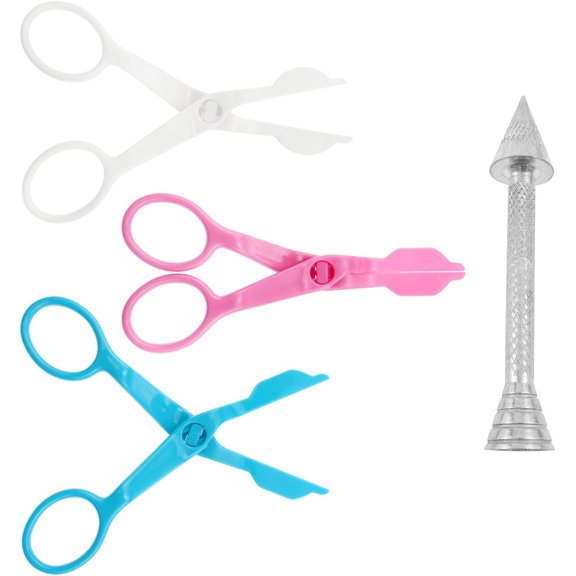 AYLIFU- Rose Piping Tips Cupcake Corer Cake Decoration Set for Cream Transfer Piping Cupcakes DIY Pastry Baking Tool Set 4 Set