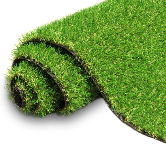 AYOHA 3 FT x 66 FT Artificial Grass, Synthetic Realistic Fake Turf Grass Thick Lawn Pet Turf, Astroturf Rug Carpet for Indoor/Outdoor Landscape Balcony Patio Decor, Easy to Clean with Drain Holes