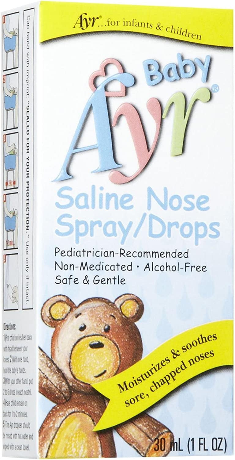 AYR Baby Saline Nasal Spray/Drops, 1 Oz - Walmart.com