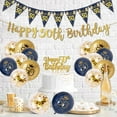 thumbnail image 1 of AYUQI 50th Birthday Decorations Men Blue Gold Happy 50th Birthday Banner, 50th Birthday Balloons, Navy Blue Gold Latex Balloons Party Decorations Confetti Balloons for Men 50 Birthday Party Supplies, 1 of 6