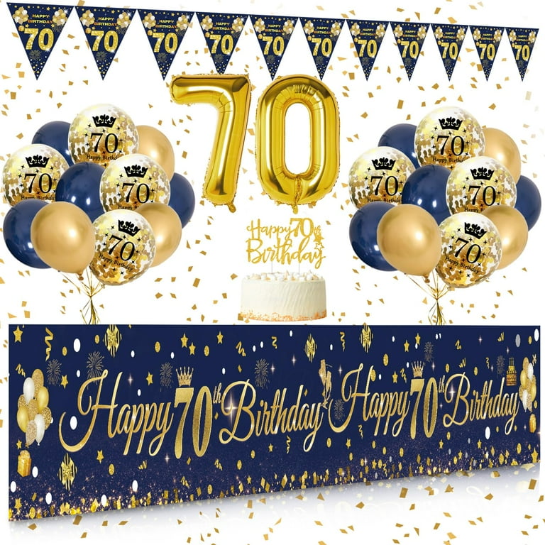 Table Confetti - Blue 70th Table Confetti - Blue 70th