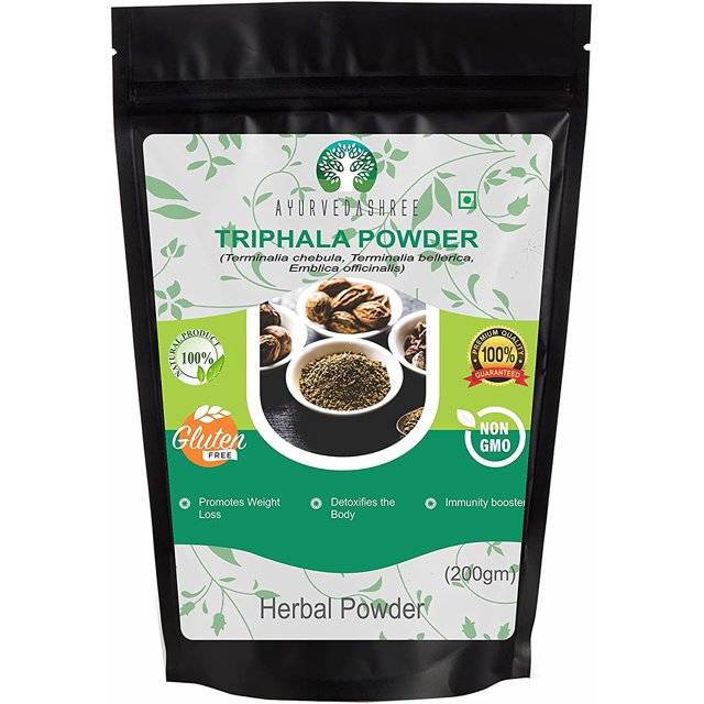 AYURVEDASHREE Triphala Powder 200 Gm Formula of Amla, Haritaki