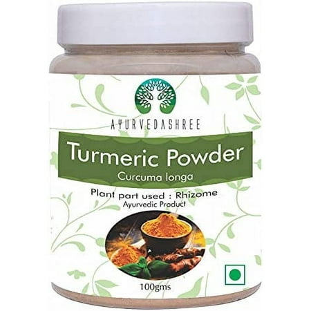AYURVEDASHREE Turmeric Root Powder 100 Gm, Curcumin Powder, Vegan, Non GMO, Gluten Free