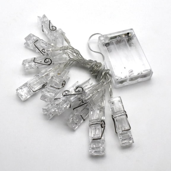 AYYUFE 1/2/3/4m LED Photo Clip String Light Lamp Home Wall Party Garden Hanging Decor