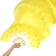 AYYUFE 1.5m Bamboo Imitation Silk Dance Kung Fu Tai Chi Fan Stage
