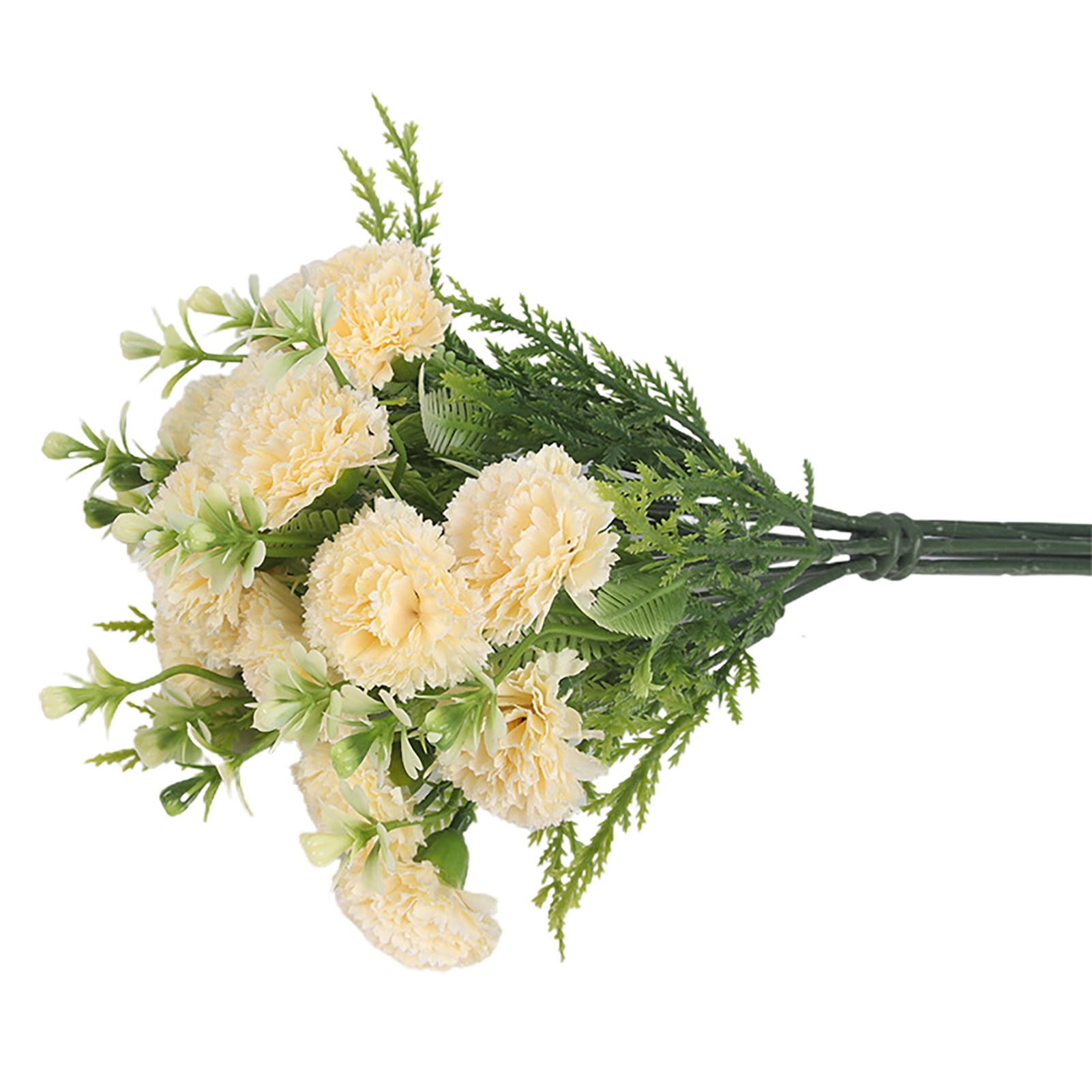 AYYUFE 1 Branch Faux Silk Flower No-watering Reusable Bright-colored Real Looking Artificial ...