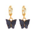 thumbnail image 1 of AYYUFE 1 Pair Earrings Animal Shape Elegant Women Acrylic Bright Color Dangle Earrings for Dating Acrylic,Alloy Black, 1 of 8