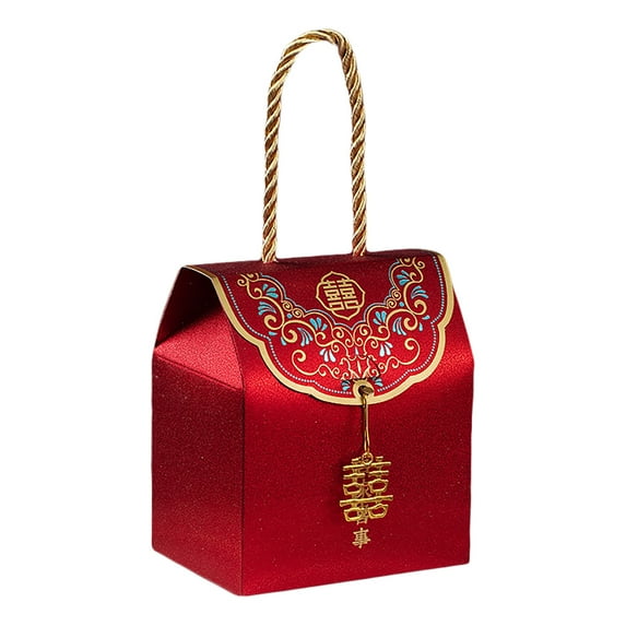 AYYUFE 1 Set Candy Box Delicate Nice-looking Paper Chinese Traditional Xi Character Gift Case for Wedding