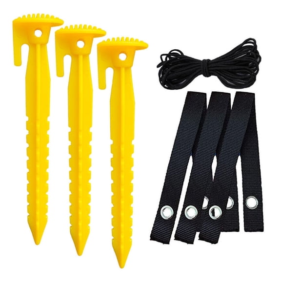 AYYUFE 1 Set Tree Correction Plant Support Anchors Flat Wrap High-tensile Rope Plastic Tree Staking Kit for Courtyards