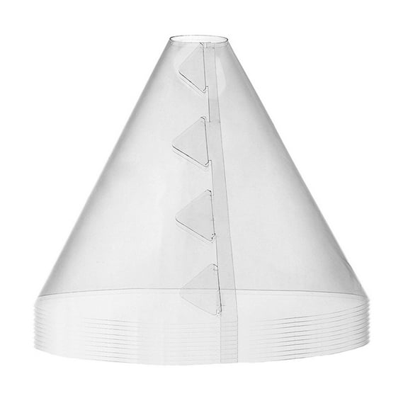 AYYUFE 10/20Pcs Plants Garden Cloches Reusable Weather Resistant Clear Cone-shaped Protects Plant from Birds Frost Snails Animal Young Plants Bell Cover Jar Dome Gardening Supplies