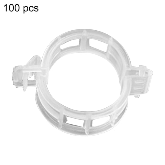 AYYUFE 100Pcs Plant Support Clips Labor-saving Long Lasting Plastic Hanging Vine Fixing Clips for Home