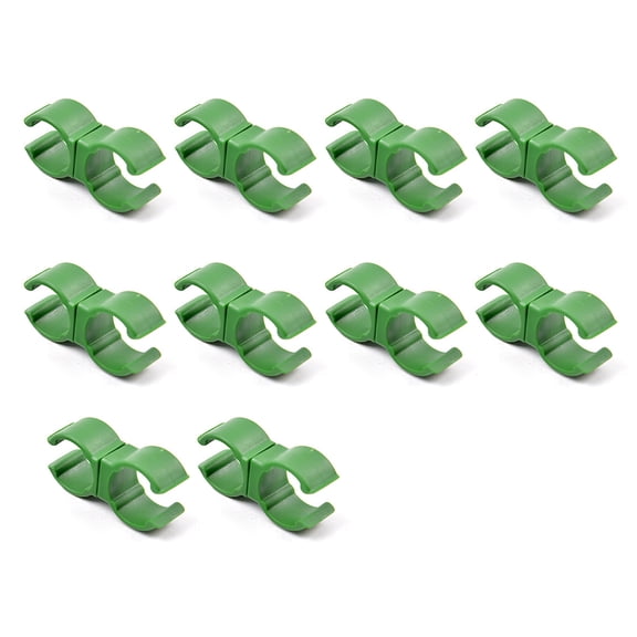 AYYUFE 10Pcs/Set Plant Trellis Connector 8mm/11mm/16mm Heavy Duty Rotatable Plant Support Garden Climbing Rattan Flower Stent Stake Clip Gardening Accessories