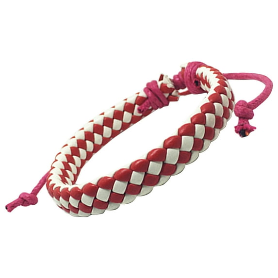 AYYUFE 11PCS Handmade Woven Bracelet Decorative Minimalist Strong Rope Braided Wristband for Outdoor,Pink