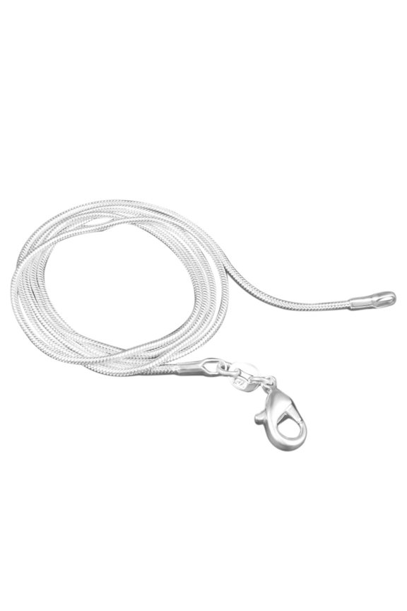 11PCS Women Snake Bone Necklace Copper Plated Silver Jewellery Birthday Gift,24Inch