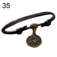 thumbnail image 1 of AYYUFE 12 Constellations Round Charm Faux Leather Rope Anklet Foot Chain Ankle Bracelet, 1 of 7