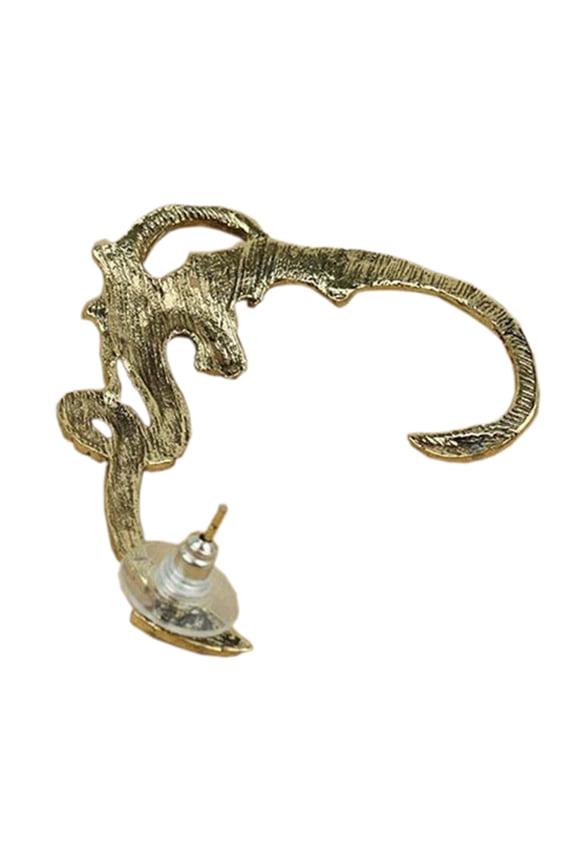 1Pc Ear Cuff Earring Vintage Fly Dragon Left Ear Clip for Club Alloy Bronze
