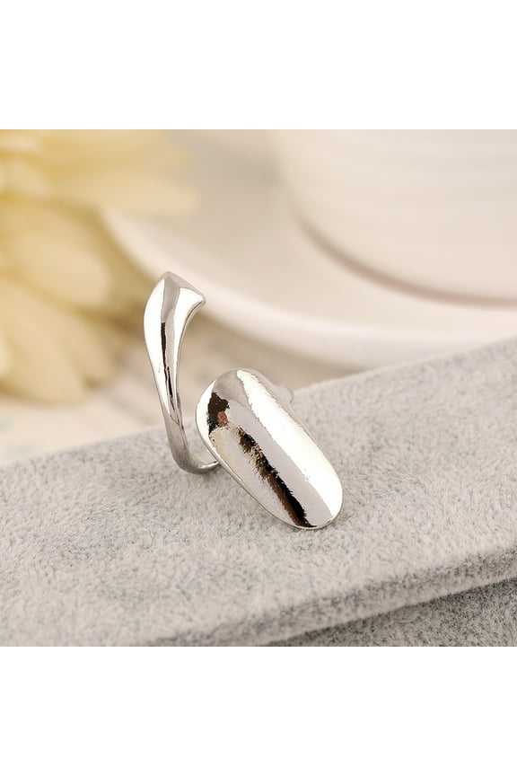 1Pc Luxury Nail Extension Band Fingertip Nail Ring Jewelry Accessory