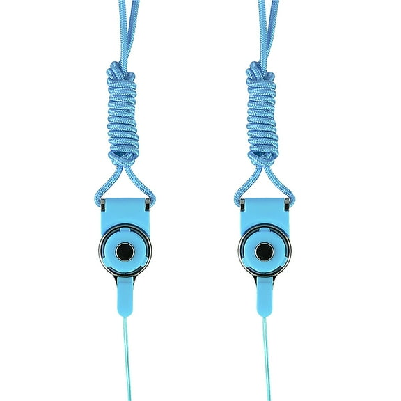 AYYUFE 2 in 1 Detachable Long Cell Phone Neck Lanyard Strap for iPod Bus Card Badge Camera MP3 USB Flash Drive