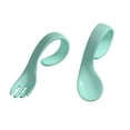 thumbnail image 1 of AYYUFE 2Pcs Baby Utensils Set Easy Grip BPA Free PP Children Self Feeding Learning Spoons Forks Set for Toddler, 1 of 7