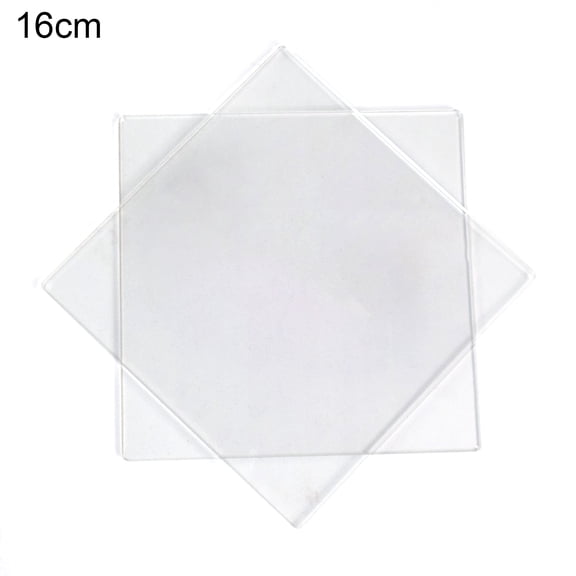 AYYUFE 2Pcs Non-Stick Square Acrylic Cake Disks Set Baking Serving Buttercream Disks Set Kitchen Tool