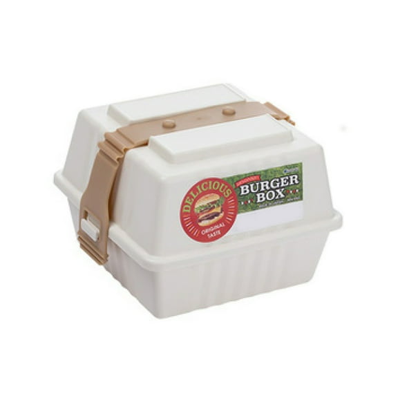 AYYUFE 301ML Burger Box Large Capacity with Cover PP Sushi Dessert Food Storage Box for Outdoor