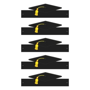AYYUFE 30Pcs Paper Doctor Hats Unisex 3D Disposable Adjustable Size Graduation Party Photo Prop Graduation Ceremony Bachelor Headband Master Academic Cap,Black