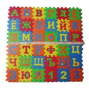 AYYUFE 36Pcs Russian Alphabet Jigsaw Carpet EVA Baby Kids Puzzle Learning Mat Toy