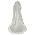 thumbnail image 1 of AYYUFE 3PCS Bridal Wedding Veil Lace Flower Embroidery Single Layer Large Long White Romantic Soft Mesh Photo Prop Cosplay Engagement Veil Party Headpiece 3m Beige, 1 of 7