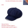 thumbnail image 1 of AYYUFE 3PCS Women Woolen Hat Fashion Easy Autumn Winter Warm Fashion Woolen Casual Beret Newsboy Cap French Beret Wool Solid Color Hat, 1 of 6