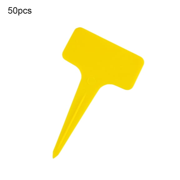 AYYUFE 50Pcs Plastic Plant T Shape Tags Markers Nursery Garden Flower Label Decoration